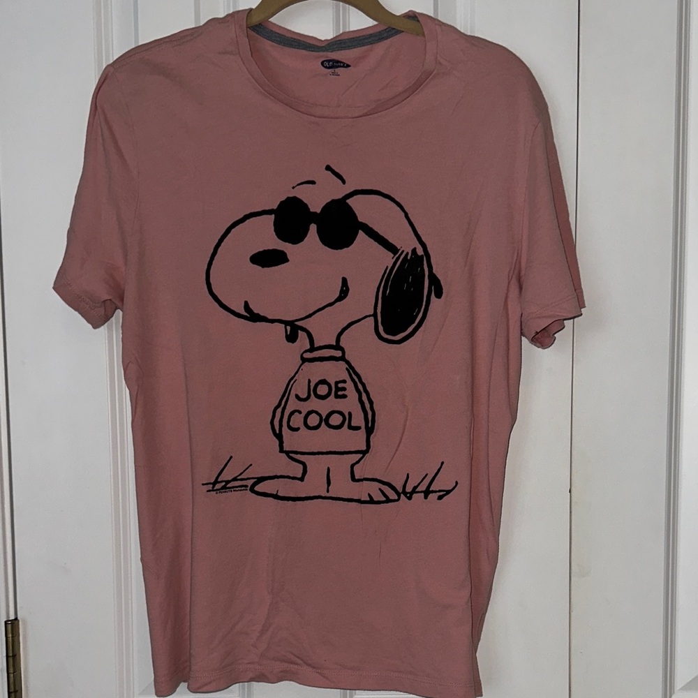 Old Navy Pink Snoopy Graphic Tee